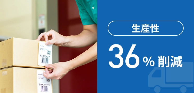 生産性36％削減